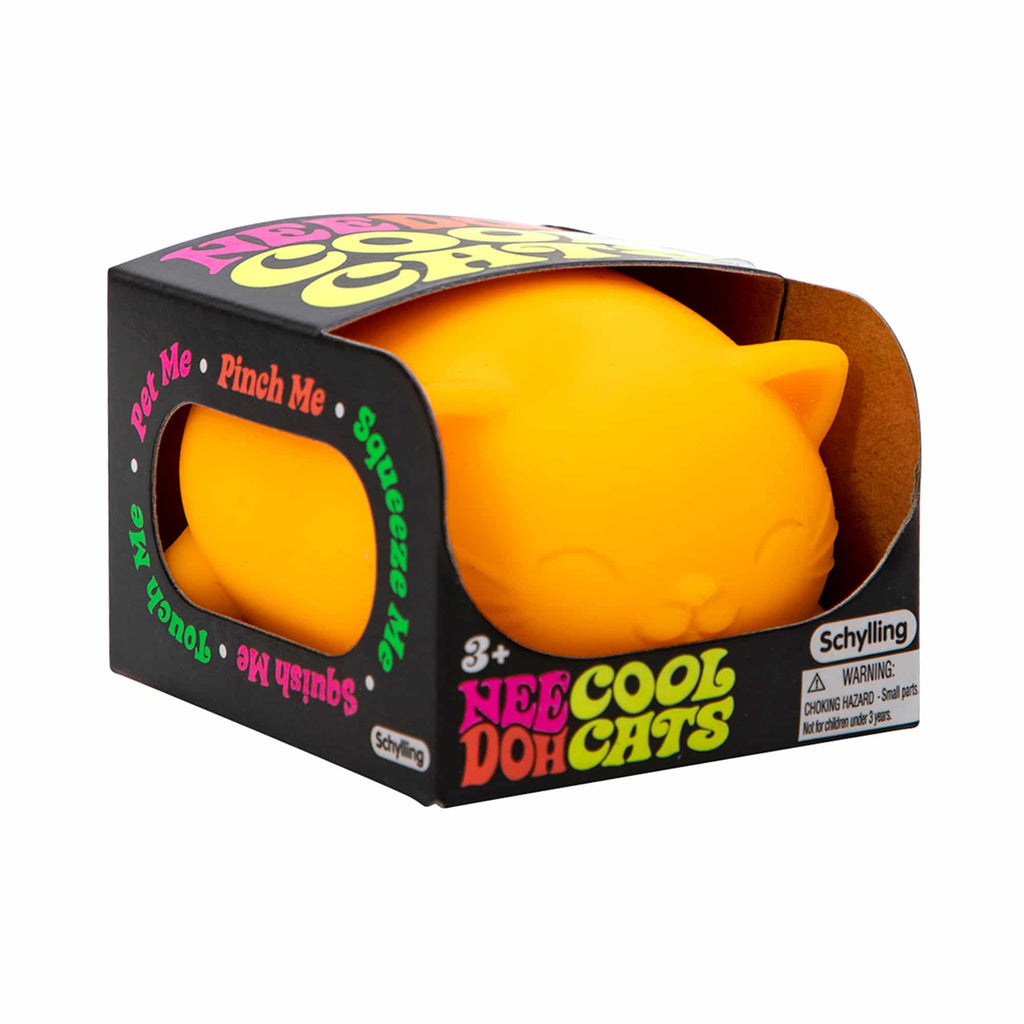 Purrfectly Squishy Cool Cats NeeDoh | Select Morning Crest - Collectible Shaggy Monster Squishable Toy Detail