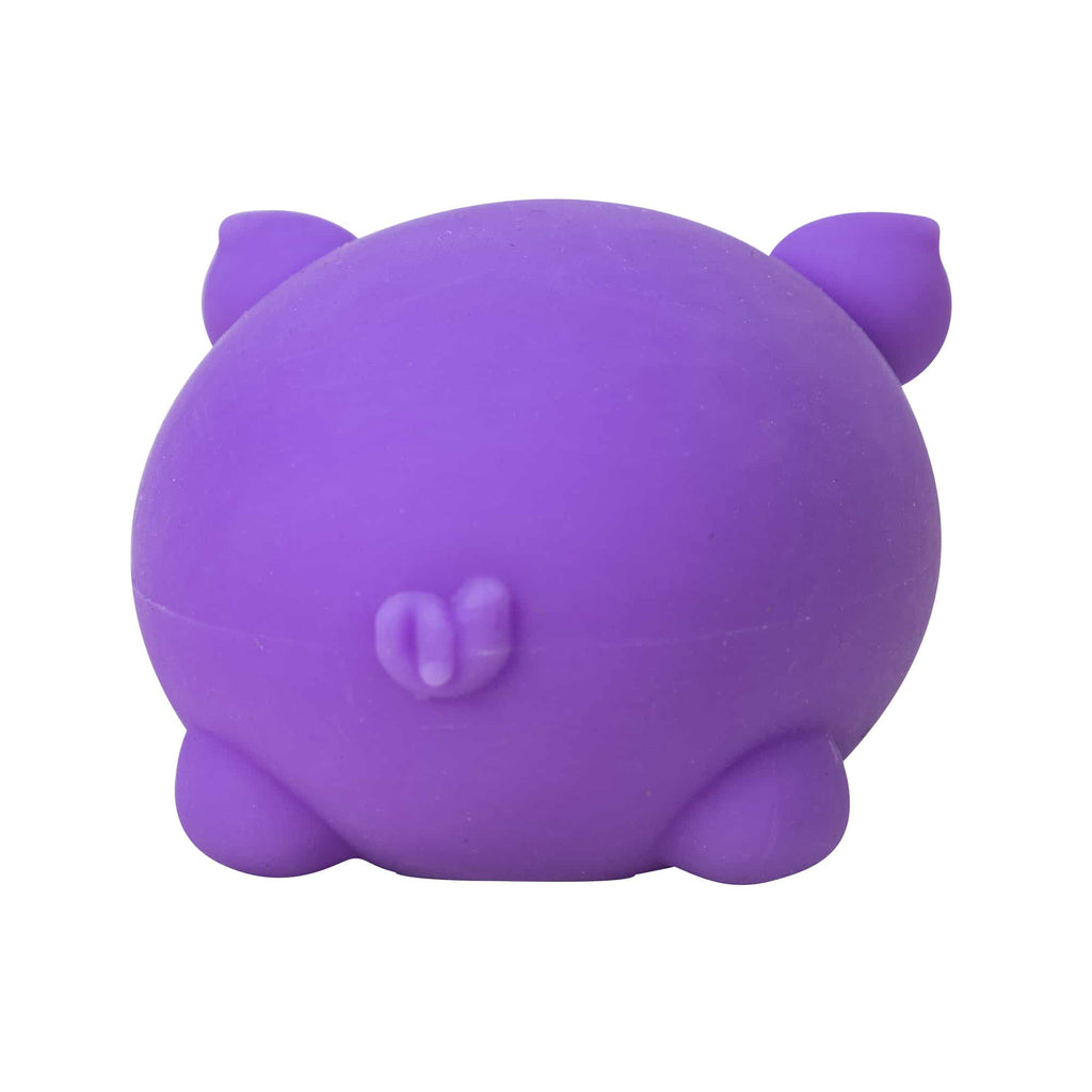 Cute Collectible NeeDoh Dig’ It Pig | Select Velvet Canopy - Dino Character Malt-Gel Filled Sensory Glob Detail