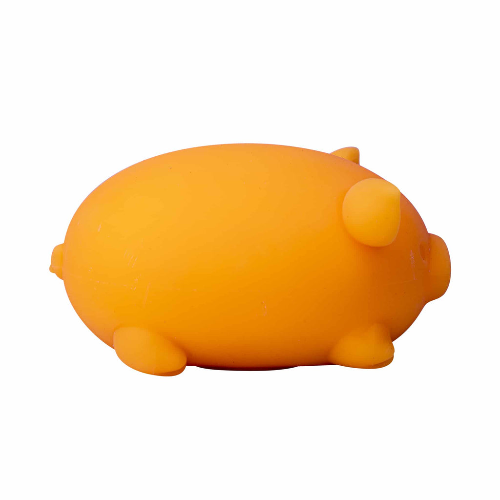 Cute Collectible NeeDoh Dig’ It Pig | Select Velvet Canopy - Dino Character Malt-Gel Filled Sensory Glob Detail