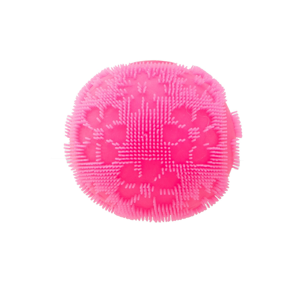 Shaggy Tactile NeeDoh Fuzz Ball Flower Power | Signature Elm Point - Fuzzy Flocked Textured Sensory Fidget Ball Detail