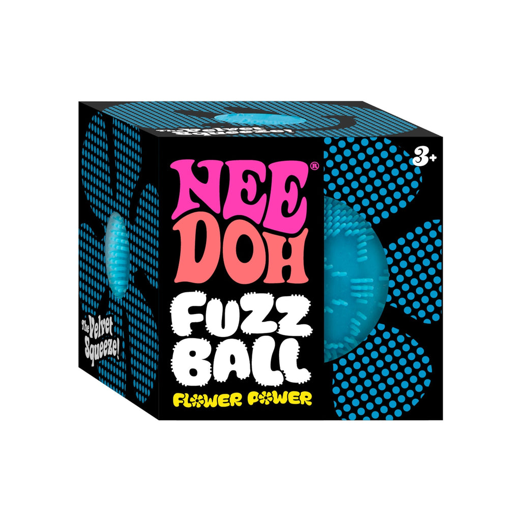 Shaggy Tactile NeeDoh Fuzz Ball Flower Power | Signature Elm Point - Fuzzy Flocked Textured Sensory Fidget Ball Detail
