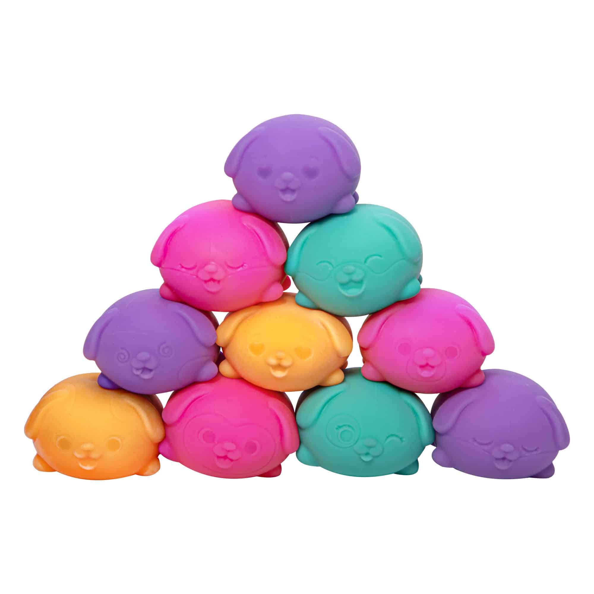 Multi-Pack Value Teenie NeeDoh Funky Pup | Edition Copper Bloom - Collectible Teenie Tiny Fidget Balls for Kids Detail