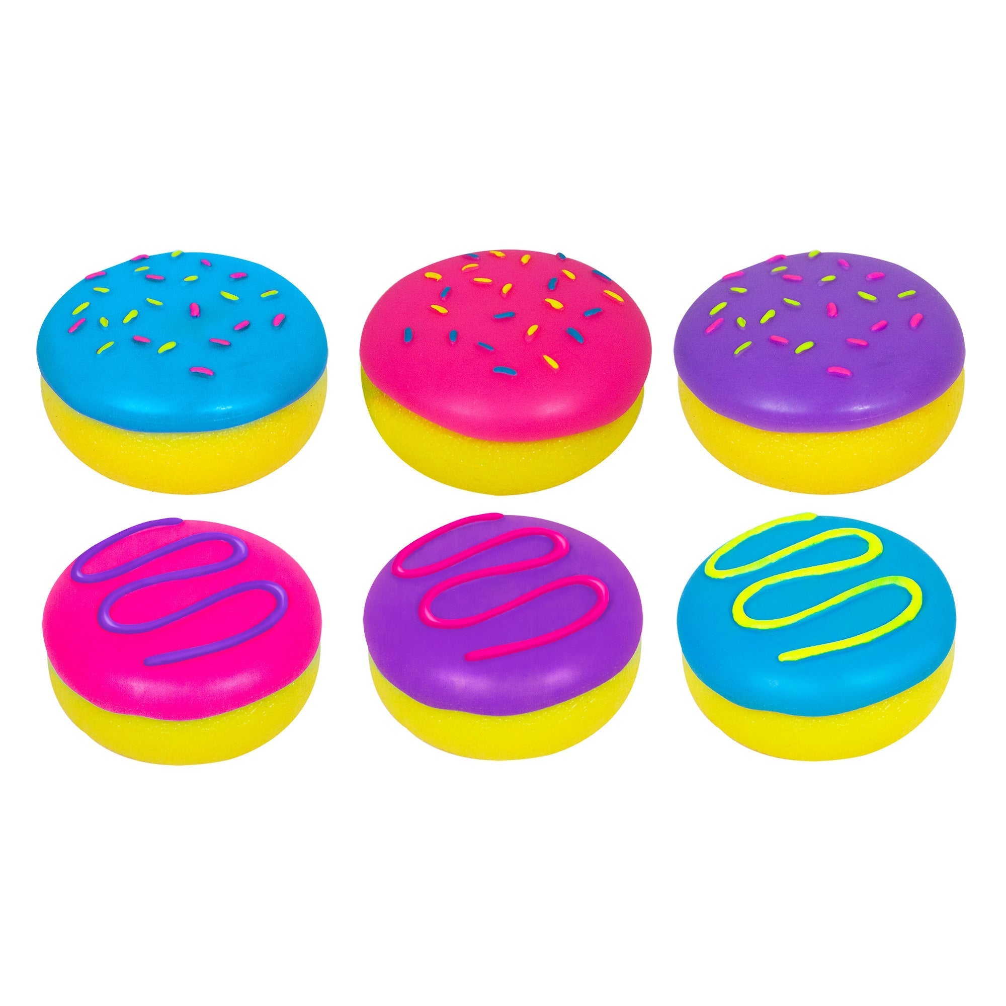Fun Food Fidget Jelly Dohnut NeeDoh | Signature Seaside Lane - Fun Food Fidget Cookie Squishable Toy Detail