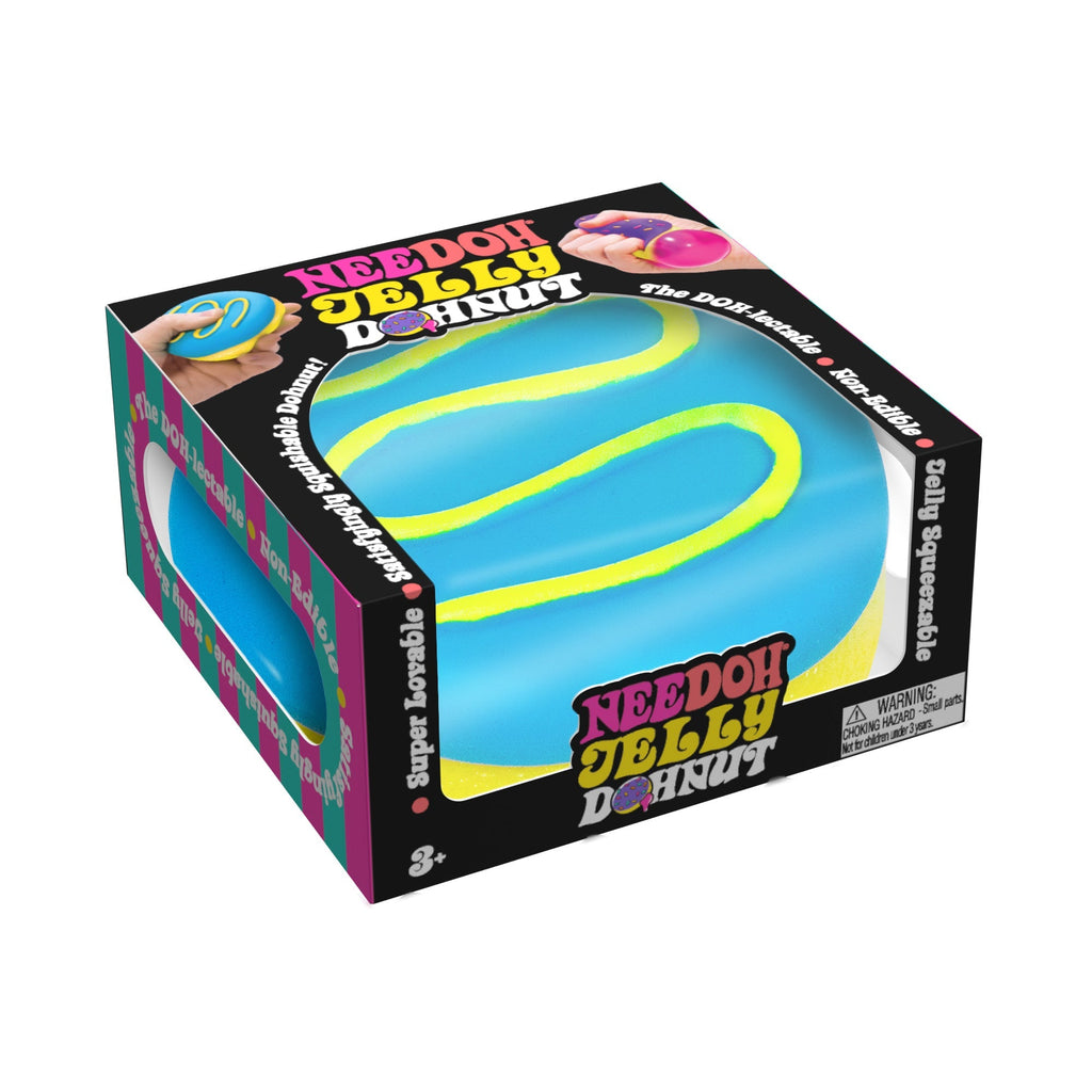 Fun Food Fidget Jelly Dohnut NeeDoh | Signature Seaside Lane - Fun Food Fidget Cookie Squishable Toy - Surprise Me! (Random Style)