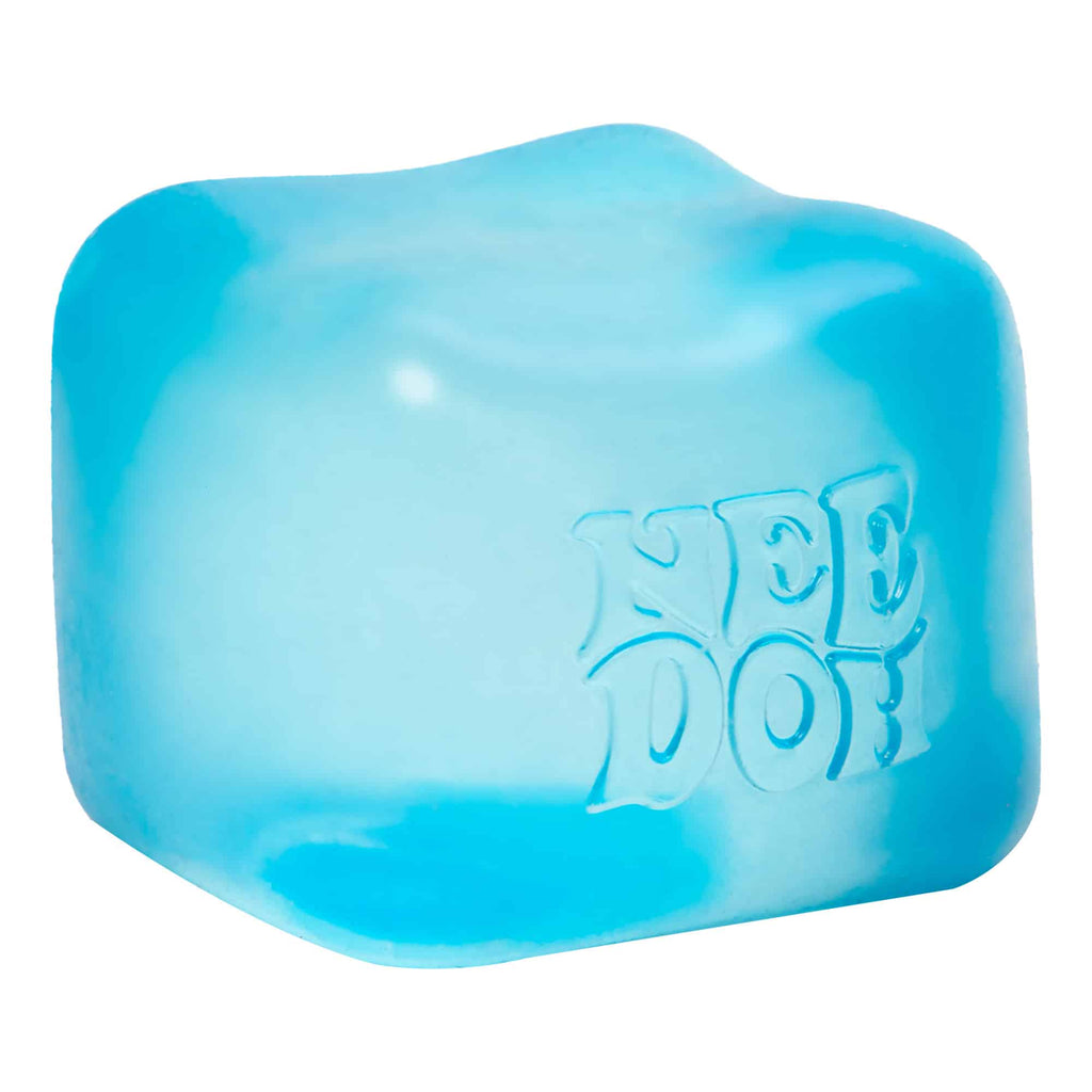 Translucent Jelly NeeDoh Nice Cube | Series Elm Bridge - Crystal Clear Squishable Ice Cube NeeDoh Detail