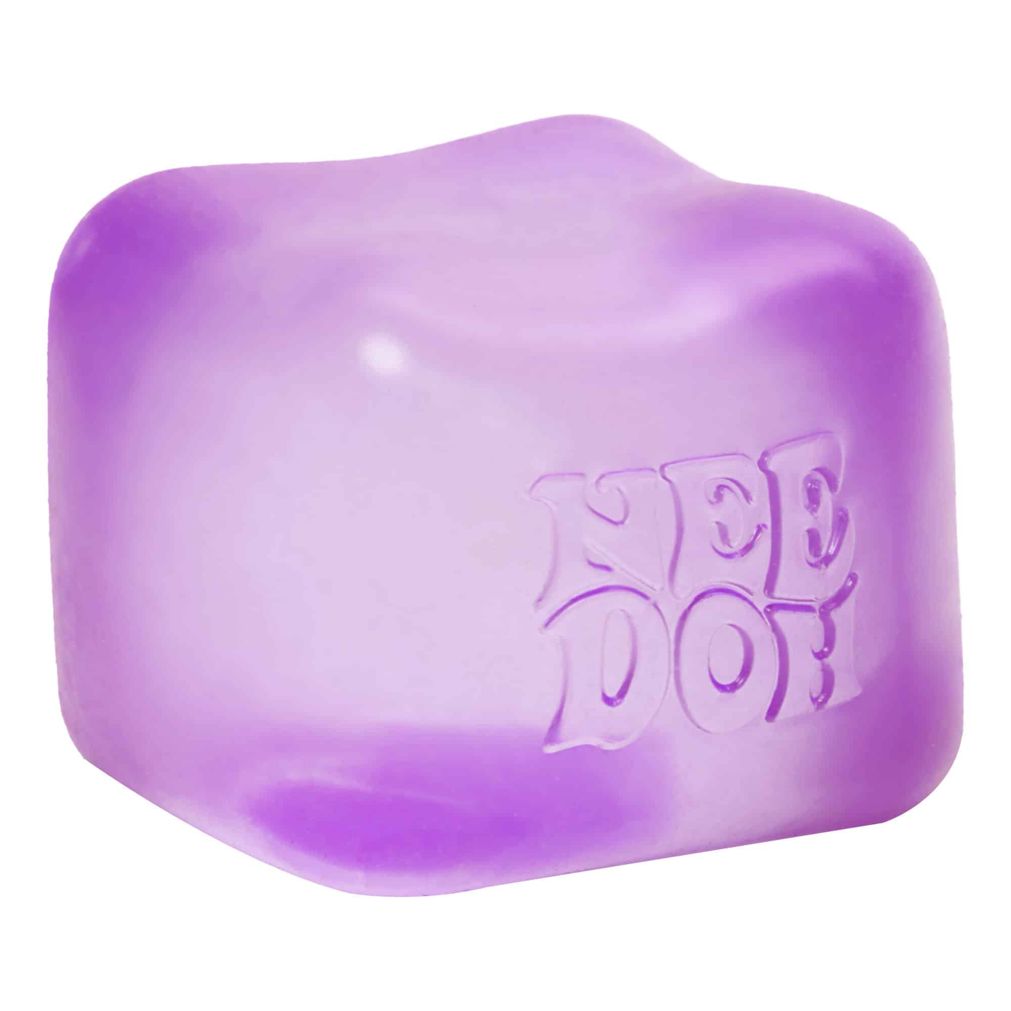 Translucent Jelly NeeDoh Nice Cube | Series Elm Bridge - Crystal Clear Squishable Ice Cube NeeDoh Detail