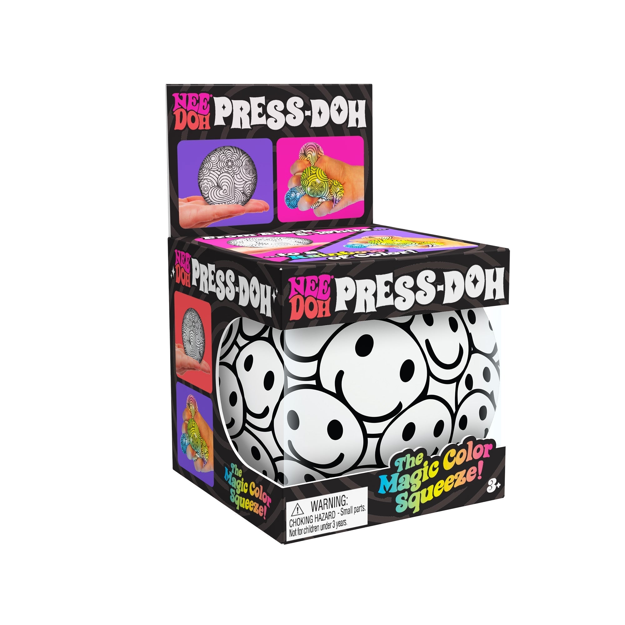 Fuzzy Flocked NeeDoh Press-Doh | Select Oak Terrace - Spiky Textured Groovy Glob for Sensory Therapy Detail