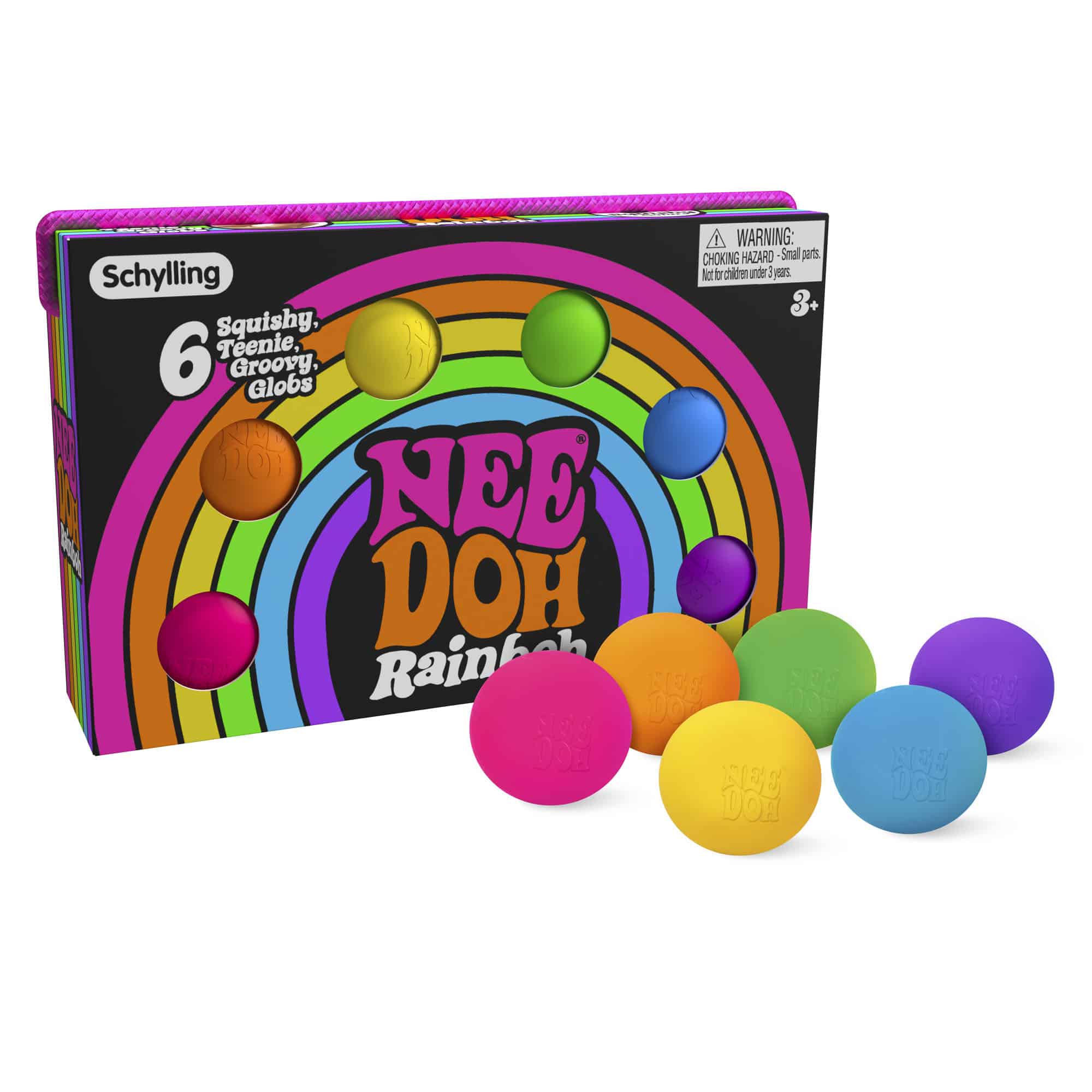 The Groovy Glob NeeDoh Rainboh | Reserve Autumn Pond - Classic NeeDoh Stress-Relieving Squishy Ball Detail
