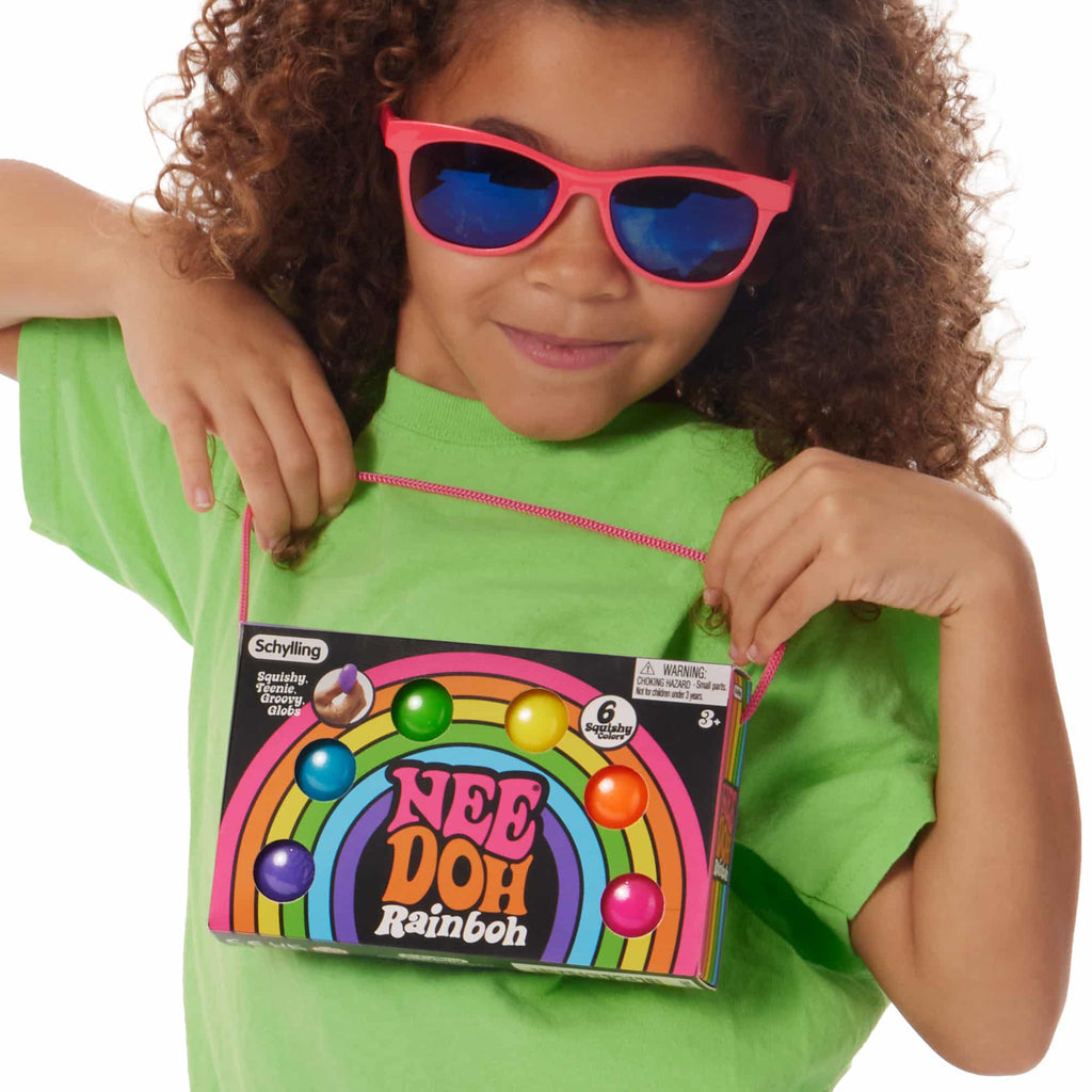 The Groovy Glob NeeDoh Rainboh | Reserve Autumn Pond - Classic NeeDoh Stress-Relieving Squishy Ball Detail