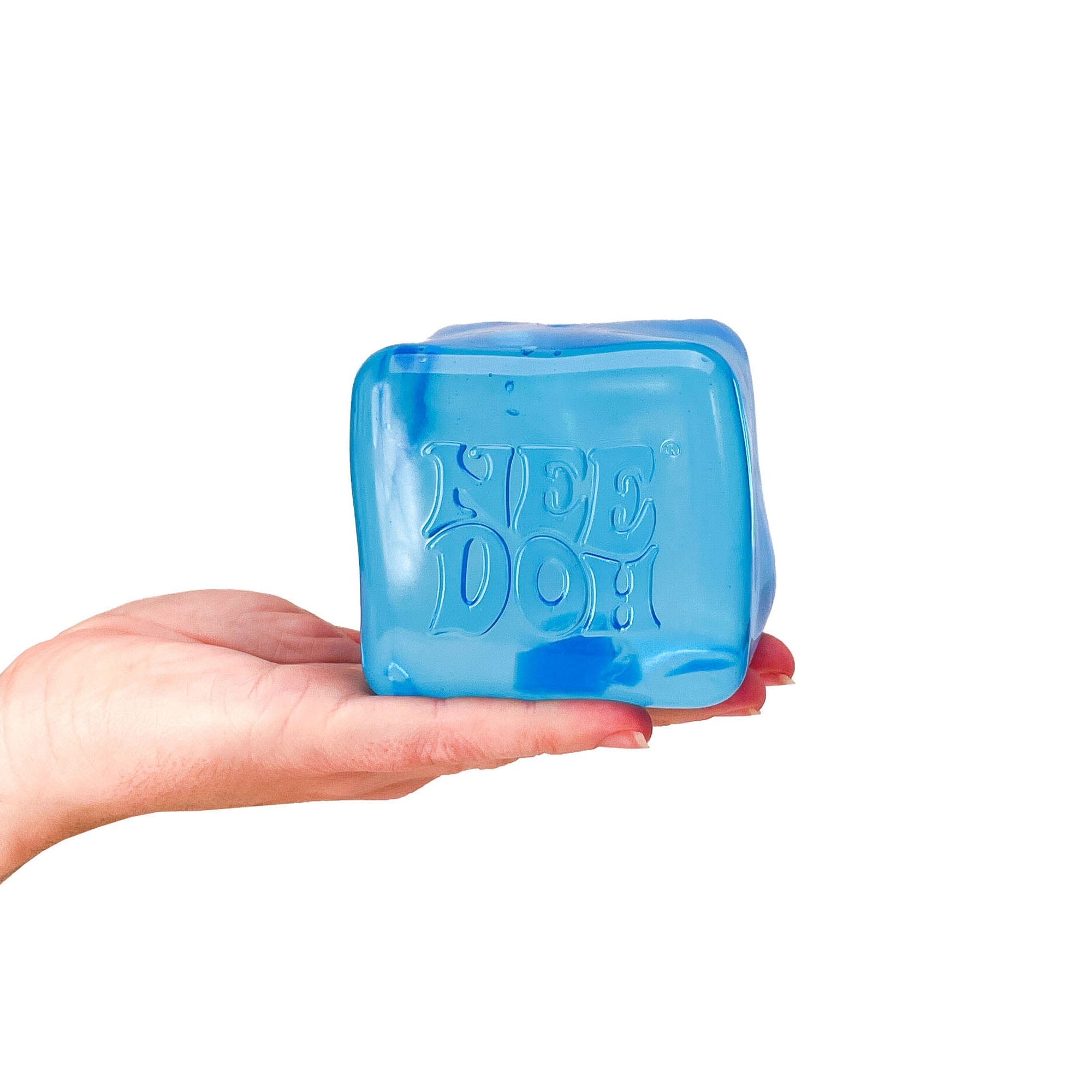 Translucent Jelly NeeDoh Nice Berg | Reserve Oak Hollow - Translucent Jelly Cool Cube Sensory Toy Detail