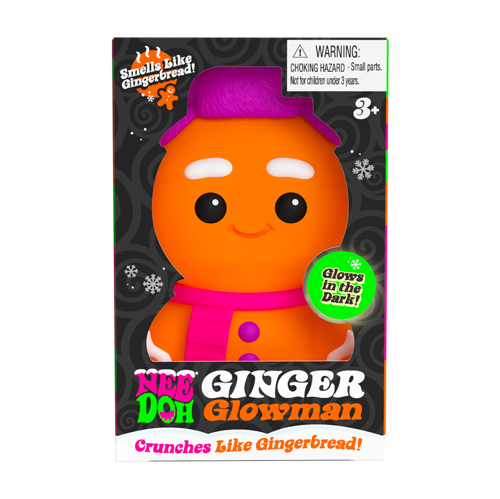 Purrfectly Squishy NeeDoh Ginger Glowman | Select Copper Path - Collectible Shaggy Monster Squishable Toy - Surprise Me! (Random Style)