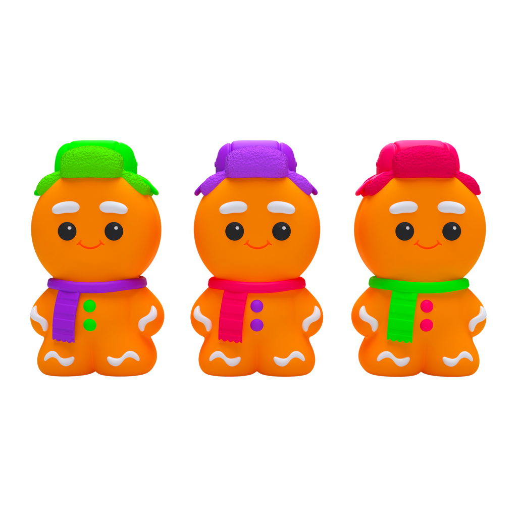 Purrfectly Squishy NeeDoh Ginger Glowman | Select Copper Path - Collectible Shaggy Monster Squishable Toy Detail