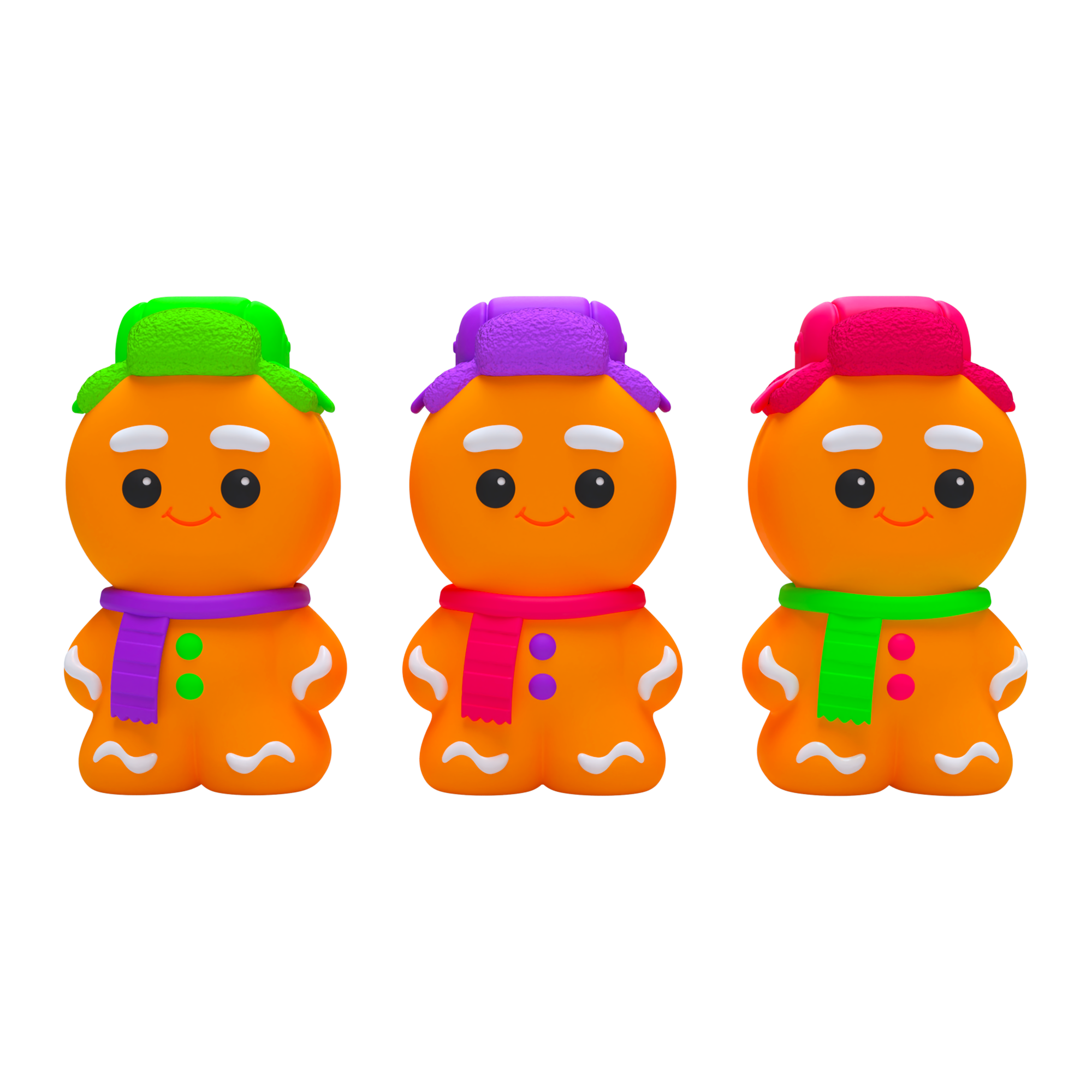 Purrfectly Squishy NeeDoh Ginger Glowman | Select Copper Path - Collectible Shaggy Monster Squishable Toy Detail