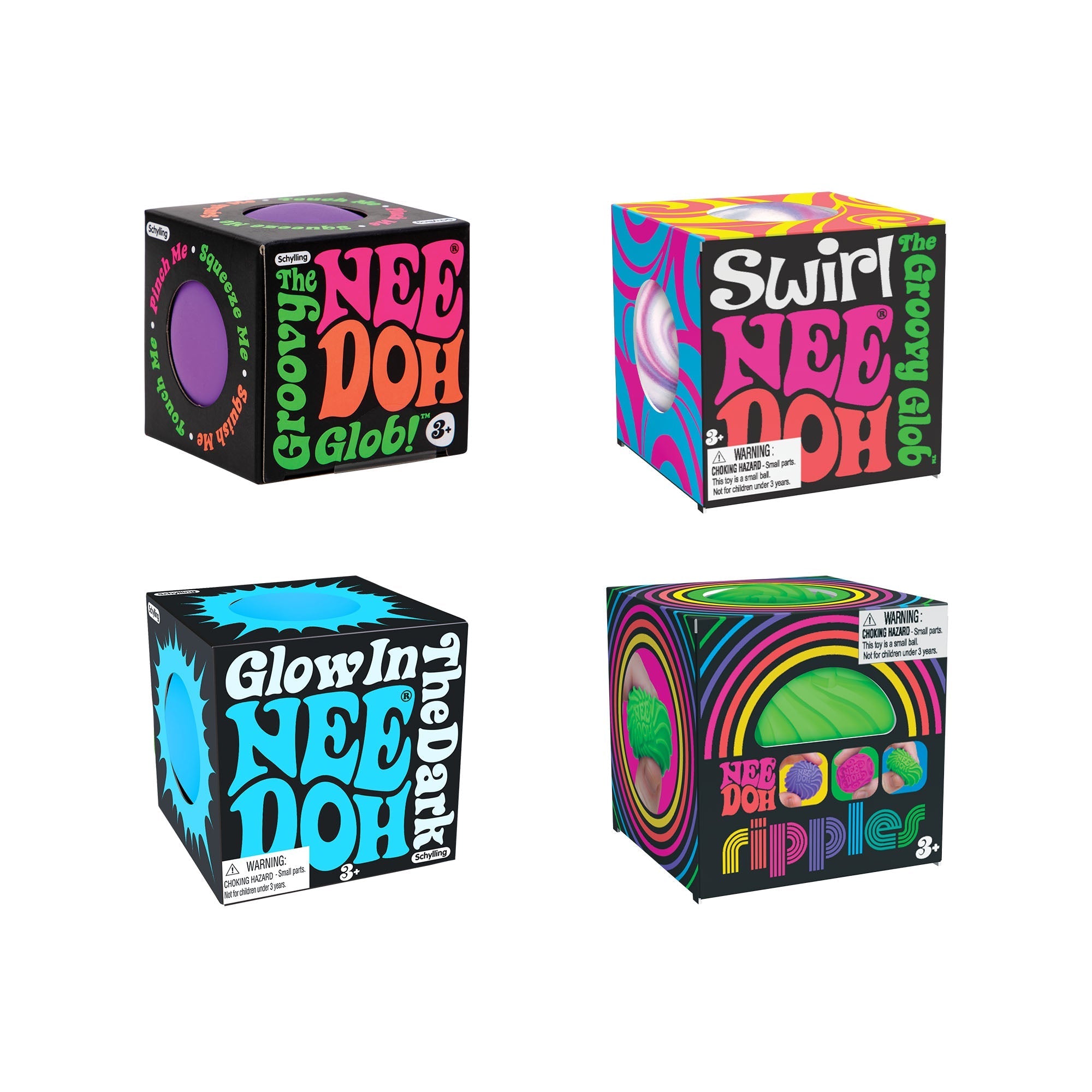 Micro Squishy NeeDoh Teenie Singles | Select Clover Shore - Micro Squishy Sensory Balls Multi-Pack Value Detail